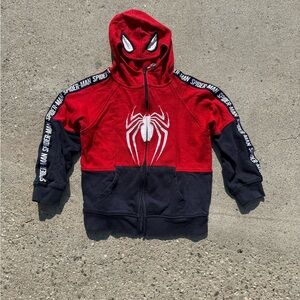 Marvel Spider-Man Red and Black Kids Hoodie